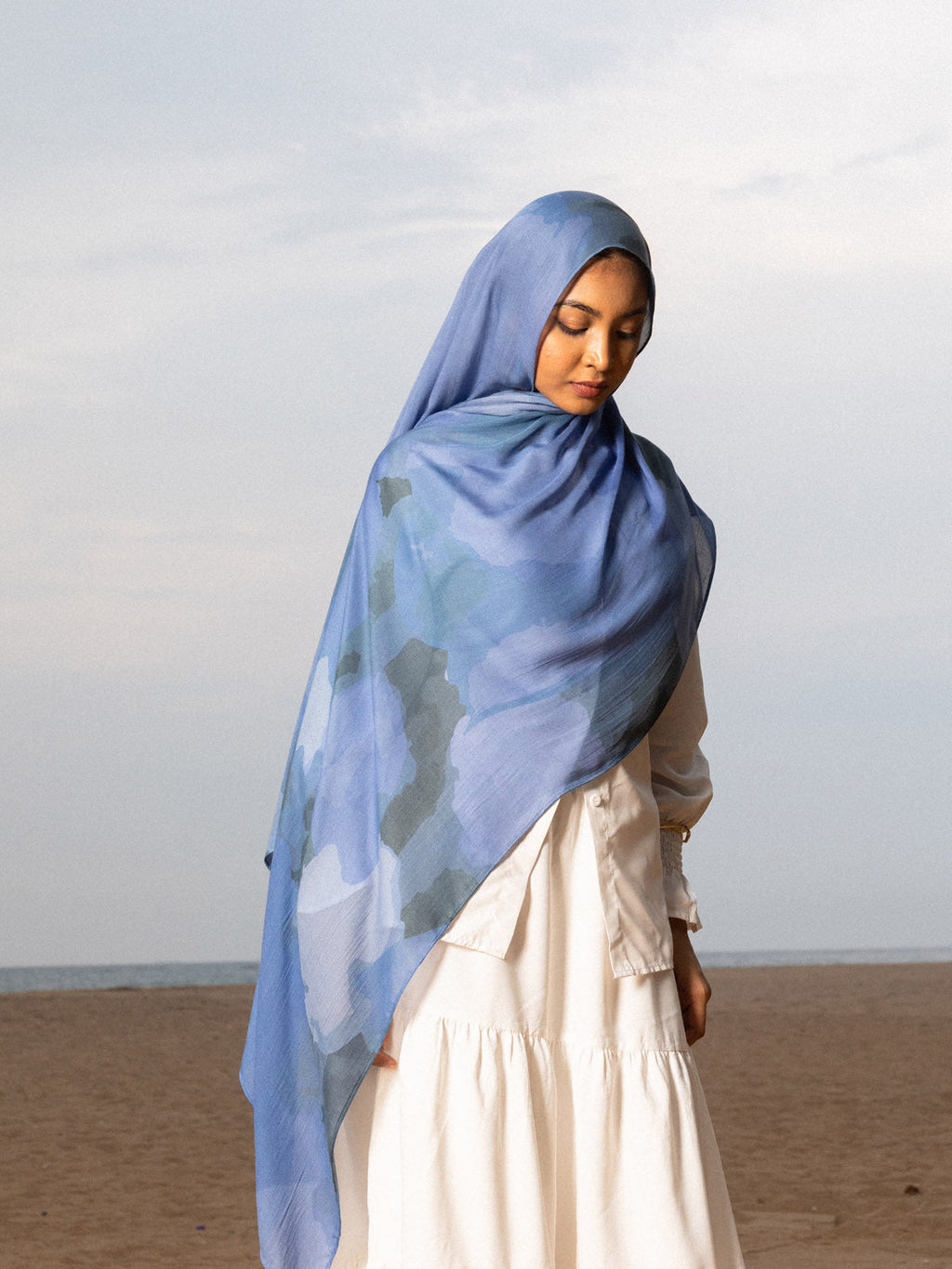 Misty Tulip - Printed Modal Hijab