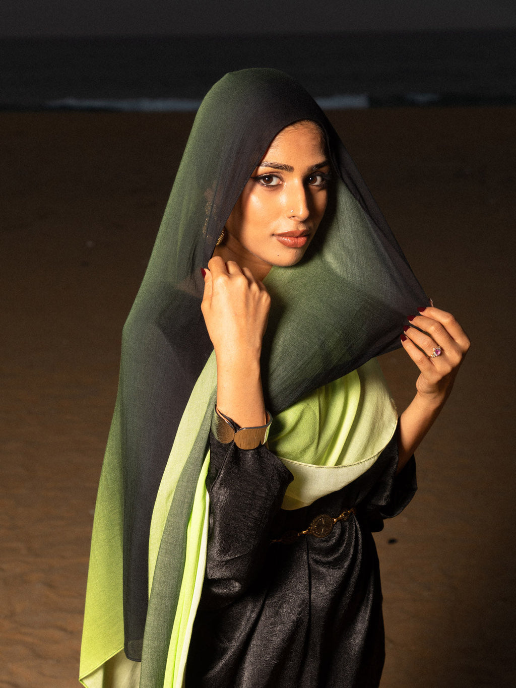 Mystic Green - Printed Modal Hijab