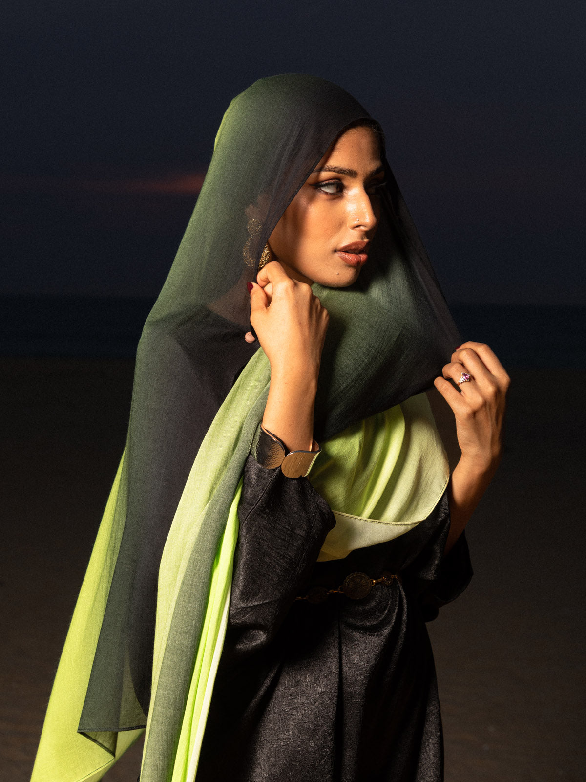 Mystic Green - Printed Modal Hijab