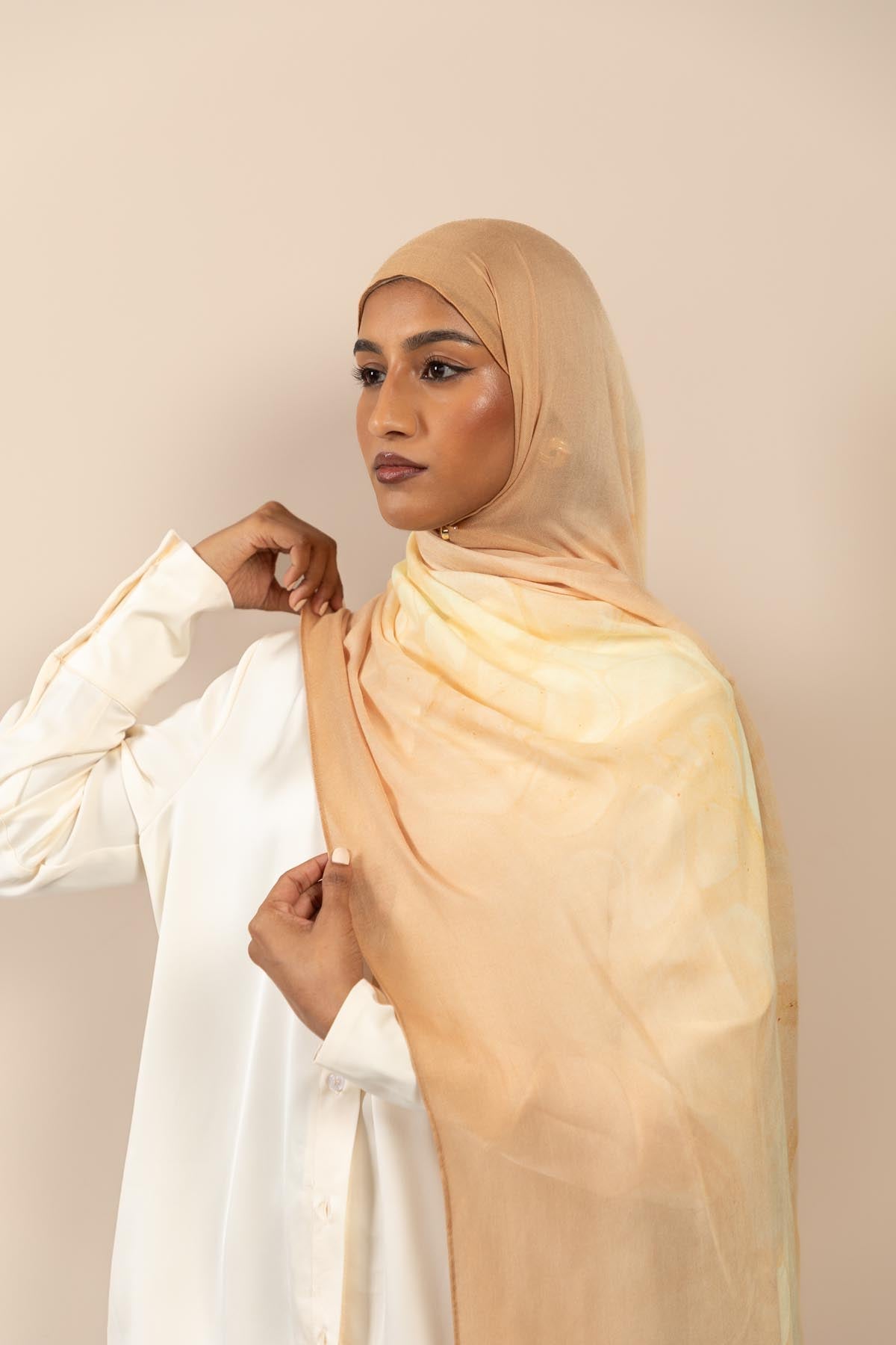 Caramel Ombrè - Printed Modal Hijab
