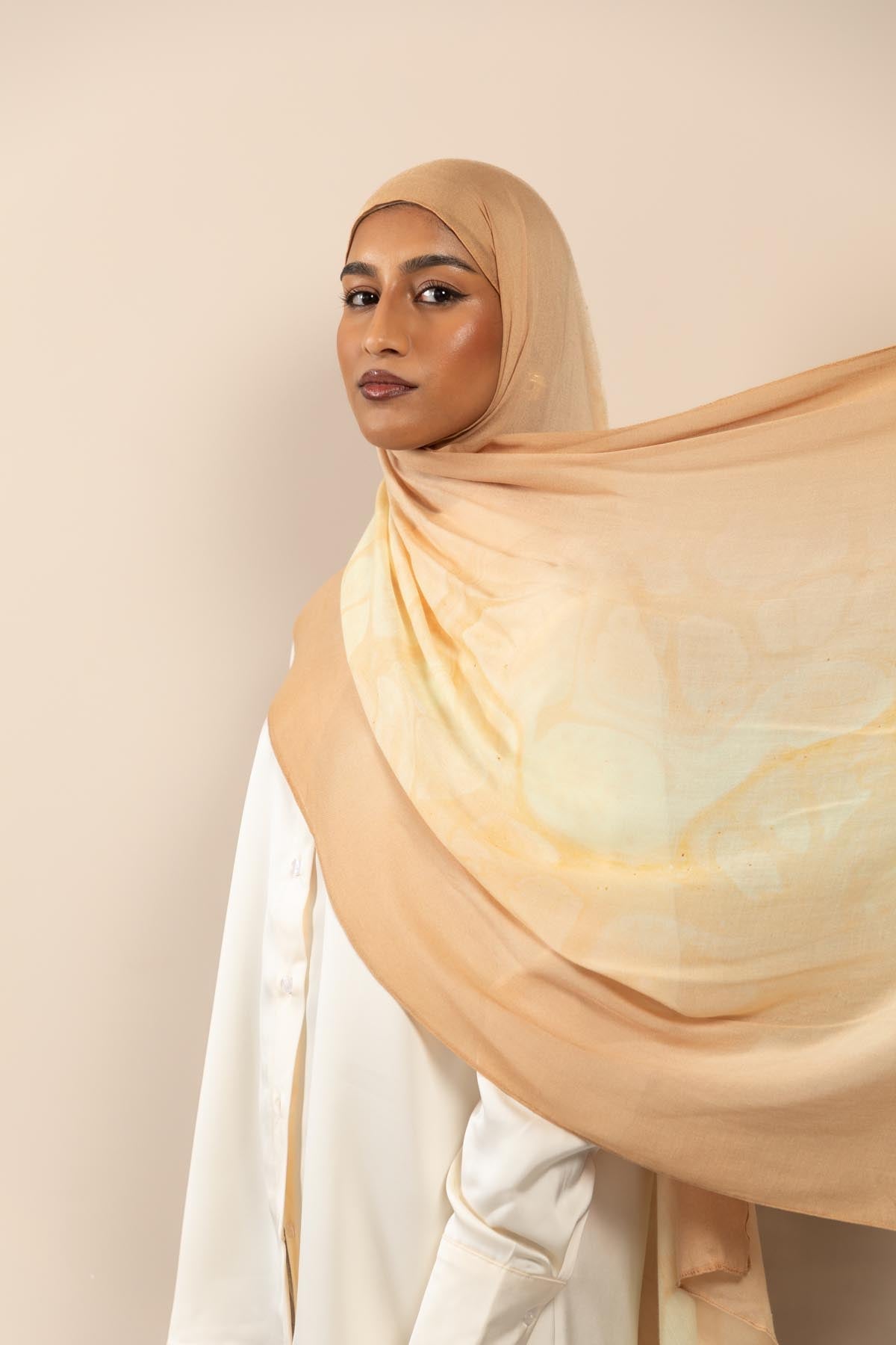 Caramel Ombrè - Printed Modal Hijab