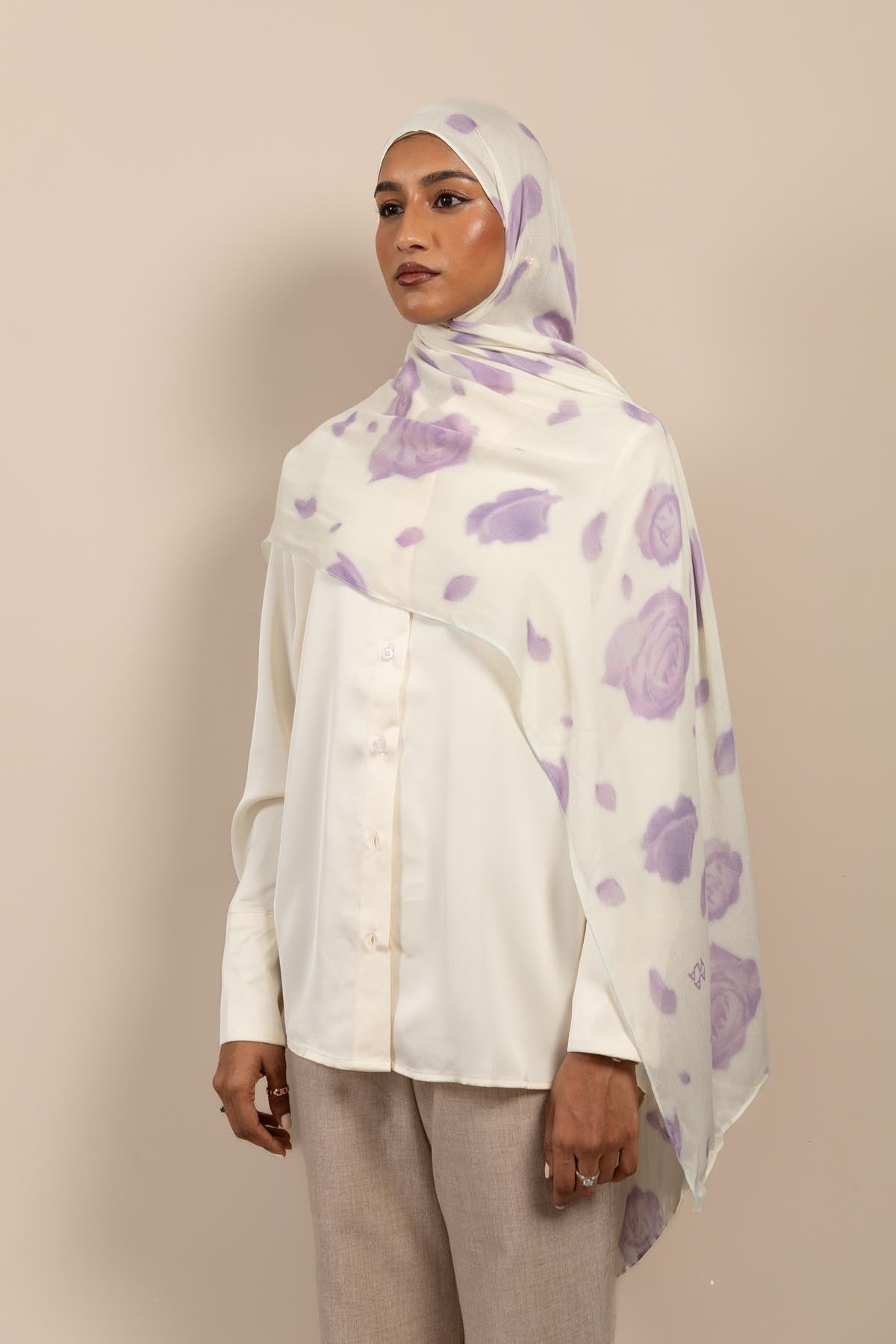 English Rose - Printed Modal Hijab